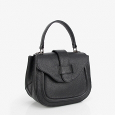 Жіноча шкіряна сумка МІС 2770 чорна