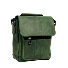 Чоловіча шкіряна сумка Vesson 4639 зелена