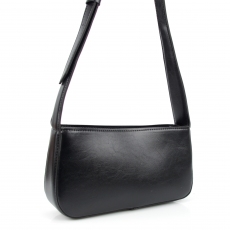 Женская сумка-багет МІС 36160 черная