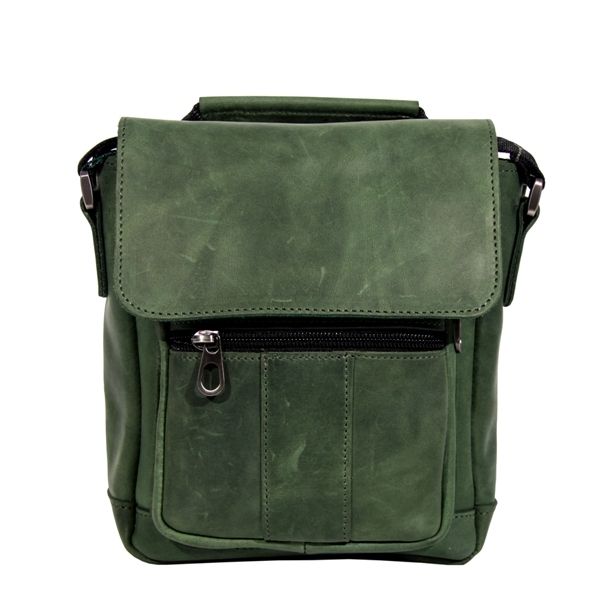 Чоловіча шкіряна сумка Vesson 4639 зелена