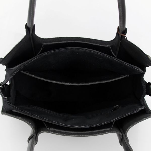 Женская замшевая сумка MIC 0762 черная