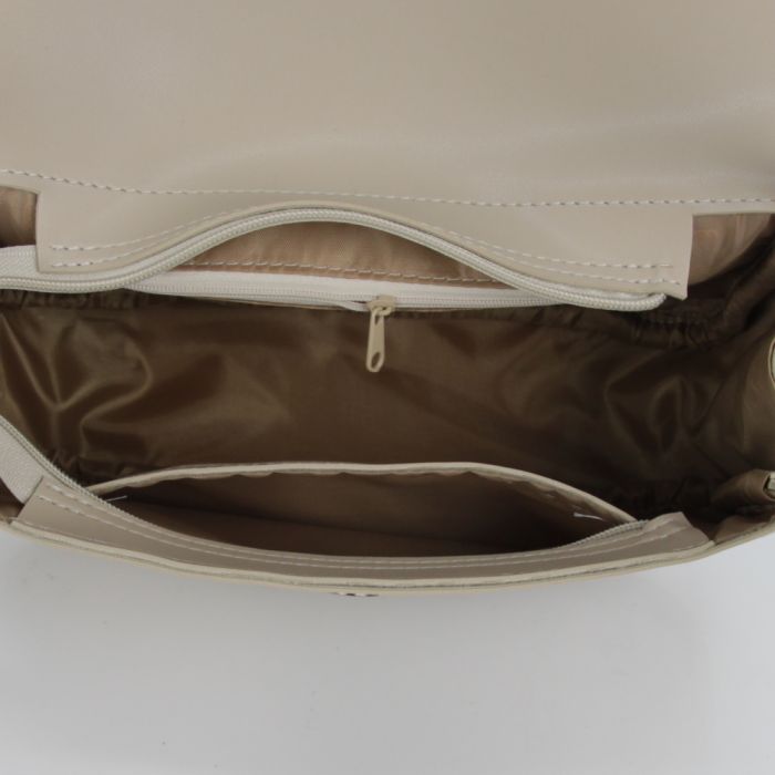 Женская сумка - багет МІС 36170 бежевая