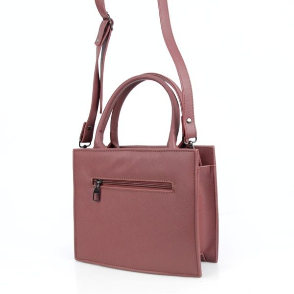 Женская каркасная сумка МІС 36096 розовая