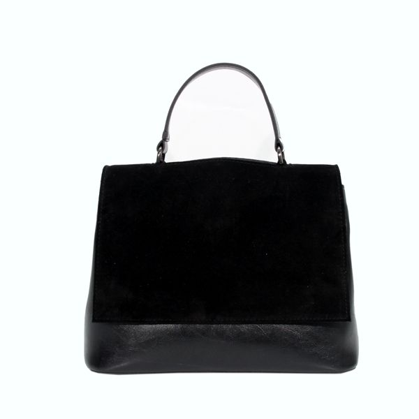 Женская замшевая сумка МІС 0759 черная