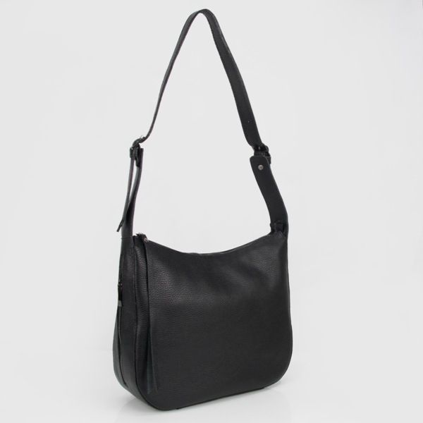 Женская кожаная сумка МІС 2767 черная
