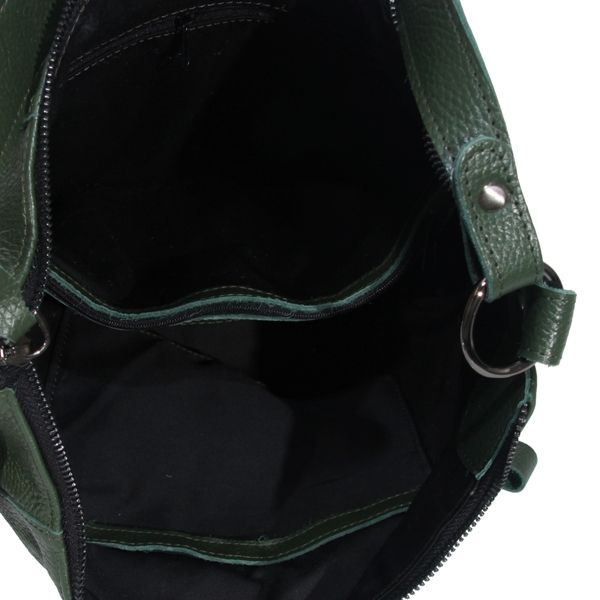 Женская кожаная сумка МІС 2711 зеленая