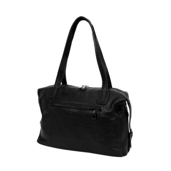 Жіноча шкіряна сумка МІС 2622-1 чорна