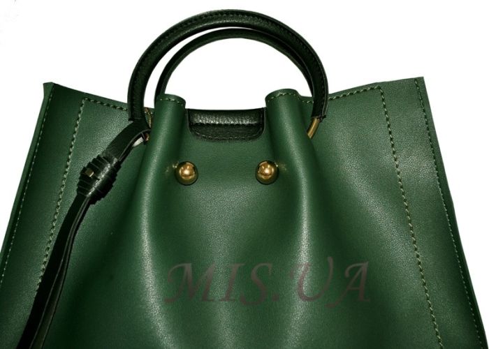 Жіноча сумка 35595 темно-зелена