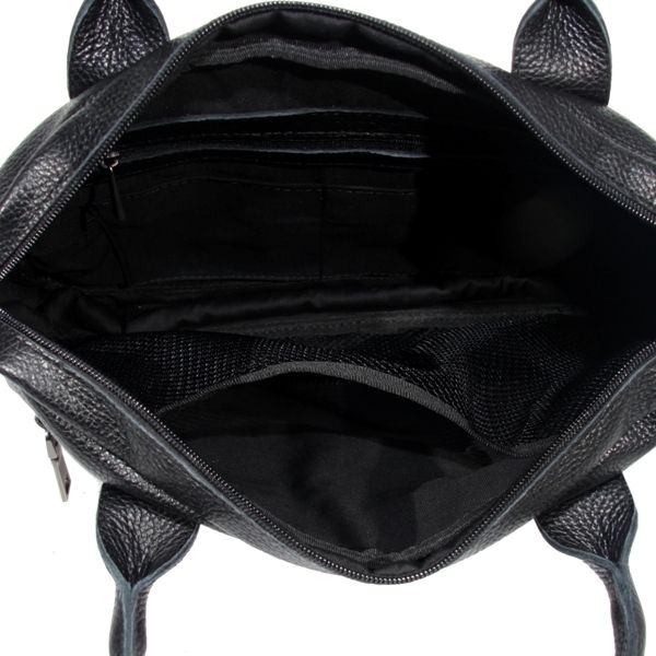 Мужской кожаный портфель 4656 черный