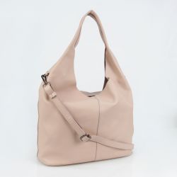 Женская кожаная сумка МІС 82728 пудра
