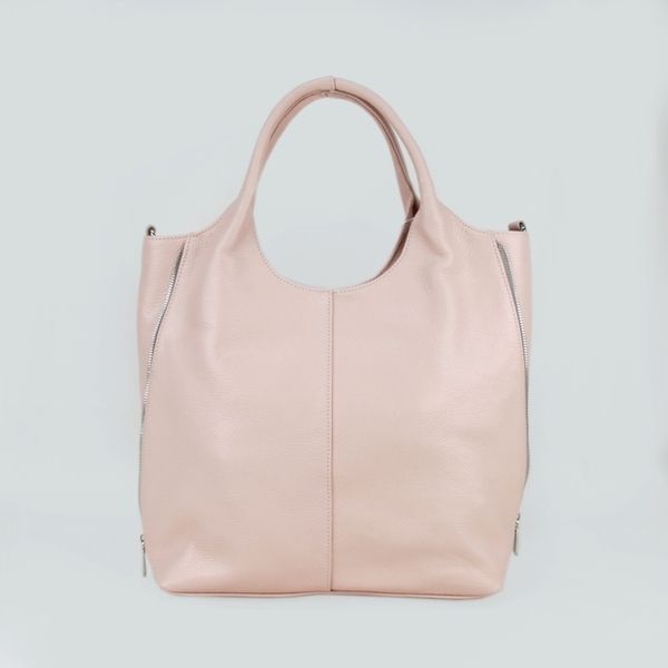 Жіноча шкіряна сумка МІС 2742 рожева