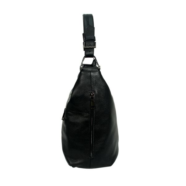 Жіноча шкіряна сумка МІС 2639 чорна
