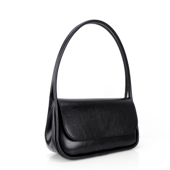 Женская сумка - багет МІС 36170 черная