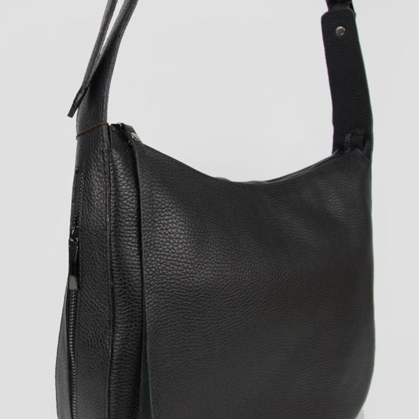 Жіноча шкіряна сумка МІС 2767 чорна