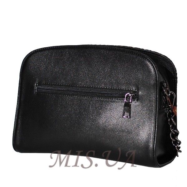 Женская замшевая сумка МIС 0693 черная принт
