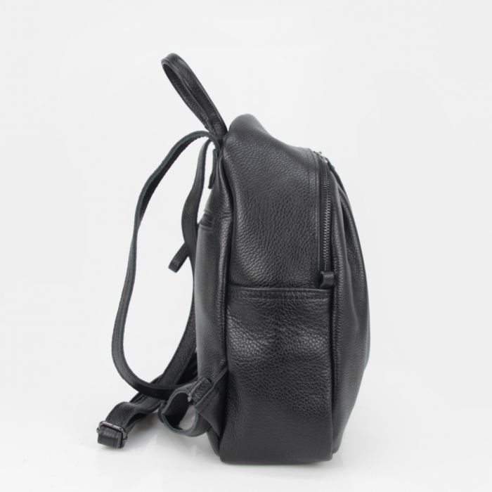 Женский кожаный рюкзак МІС 2772 черный