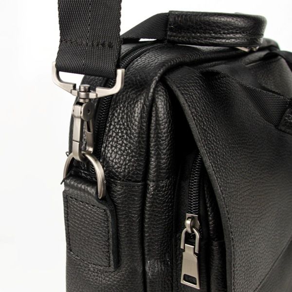 Чоловіча шкіряна сумка-портфель 4620 чорна