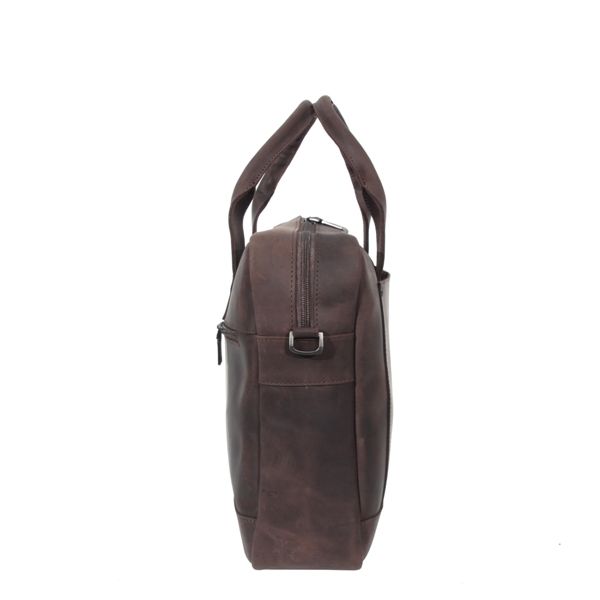 Мужской кожаный портфель 4654 коричневый