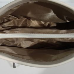 Женская кожаная сумка МІС 82664 бежевая