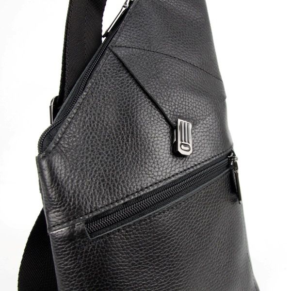 Мужская сумка-слинг Vesson 4615 черная