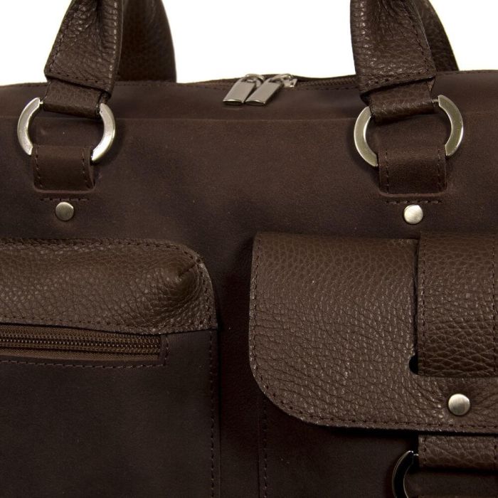 Мужской кожаный портфель 4295 коричневый