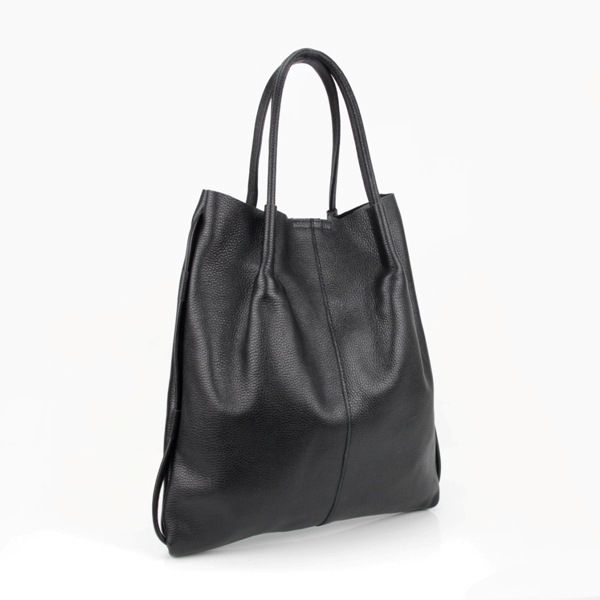 Женская кожаная сумка МІС 2781 черная