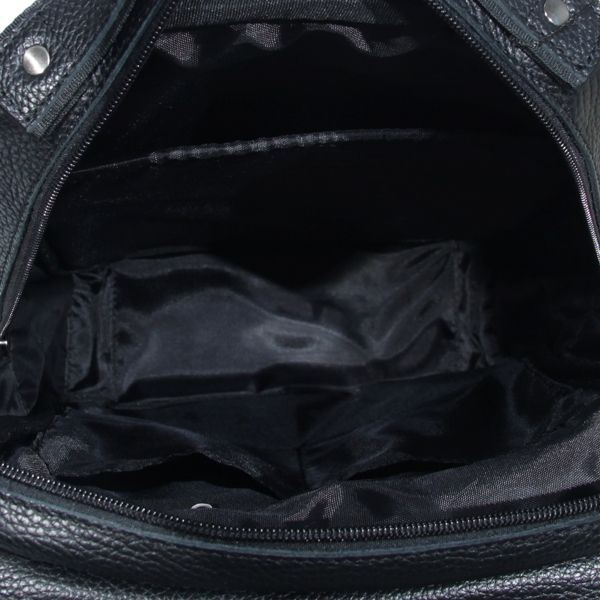 Чоловічий шкіряний рюкзак 4651 чорний
