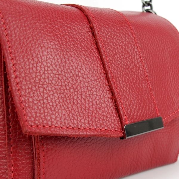 Жіноча шкіряна сумка МІС 2688 червона