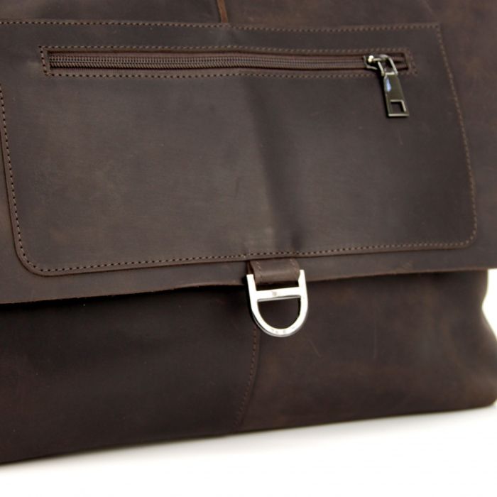 Мужской кожаный портфель 4624 коричневый