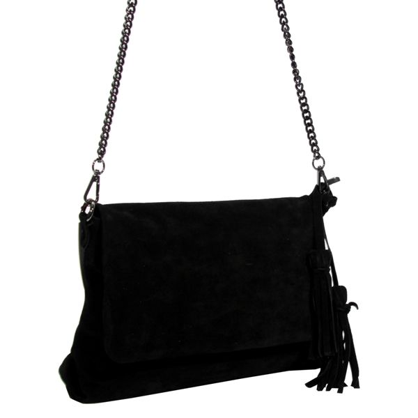 Жіноча сумка замшева МІС 2649 чорна