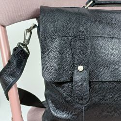 Чоловічий шкіряний портфель Vesson 4635 чорний