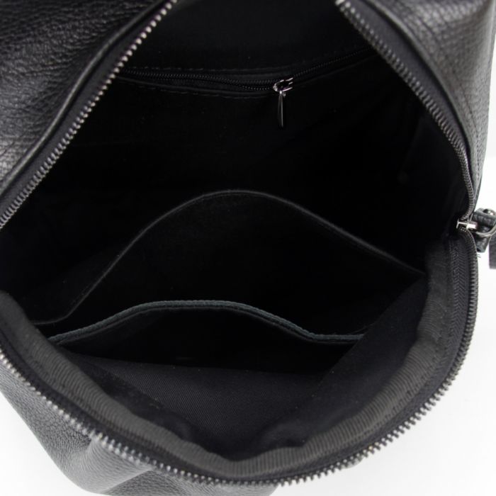 Жіночий шкіряний рюкзак МІС 2772 черный