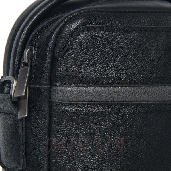 Чоловіча шкіряна сумка Vesson 4608 чорна