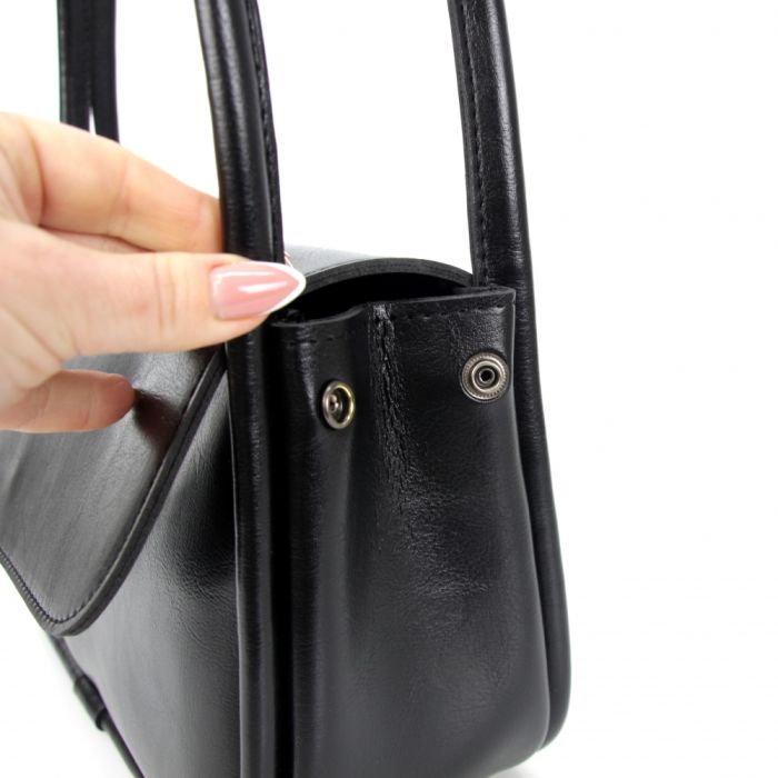 Жіноча сумка - багет МІС 36170 чорна