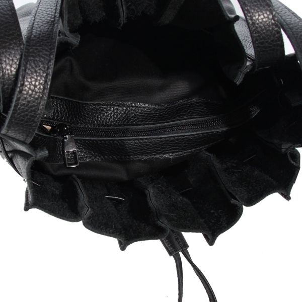 Женская кожаная сумка МІС 2706 черная