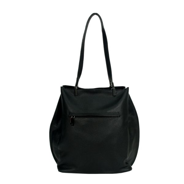 Женская кожаная сумка 2549 черная