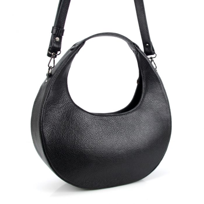 Женская кожаная сумка МІС 2777 черная
