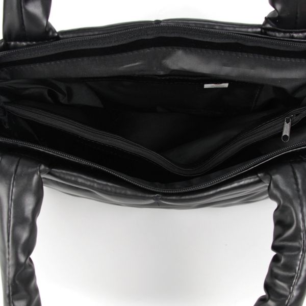 Женская сумка МІС 36125 черная гладкая