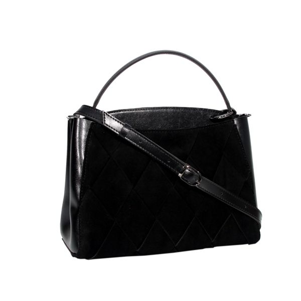 Жіноча сумка замшева МІС 0755 чорна