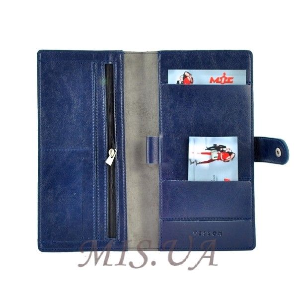 Чоловічий гаманець - портмоне Vesson 34295 синій