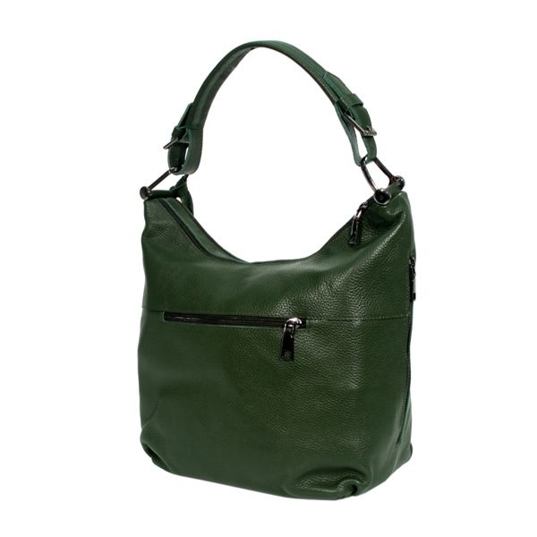 Женская кожаная сумка МІС 2639 зеленая