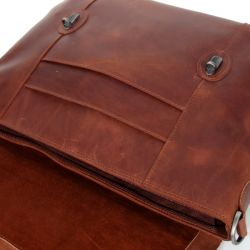 Мужской кожаный портфель Vesson 4635 рыжий