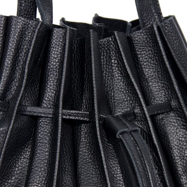 Жіноча шкіряна сумка МІС 2706 чорна