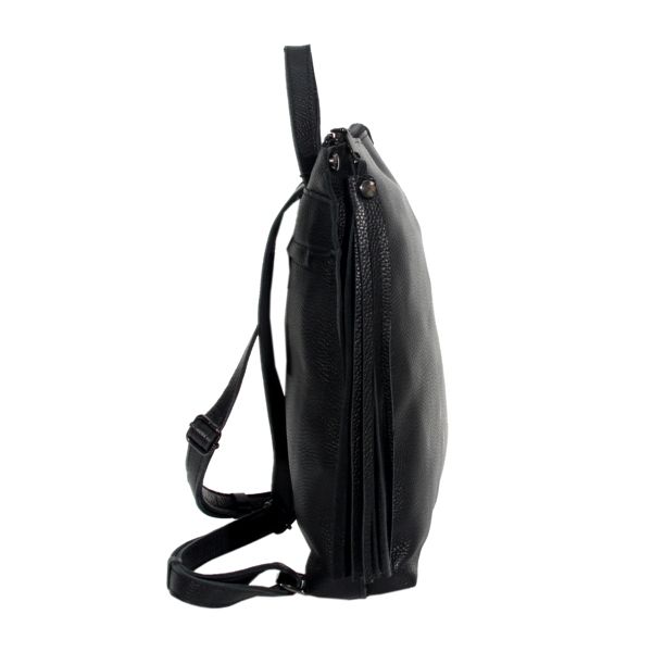 Городской кожаный рюкзак МIС 2681 черный
