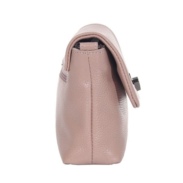 Женская кожаная сумка МІС 2674 розовая