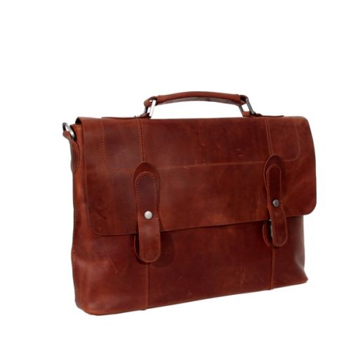 Мужской кожаный портфель Vesson 4635 рыжий