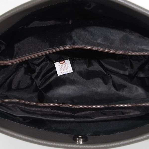 Женская кожаная сумка МІС 2664 серая