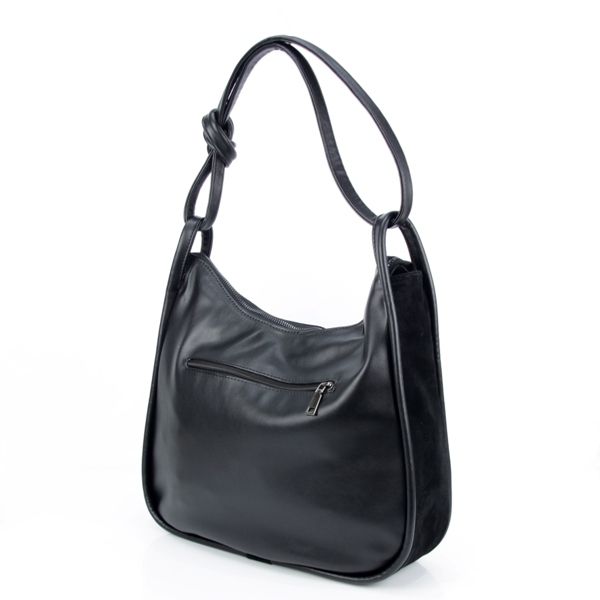 Женская замшевая сумка MIC 0771 черная