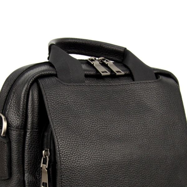 Мужская кожаная сумка-портфель 4620 черная