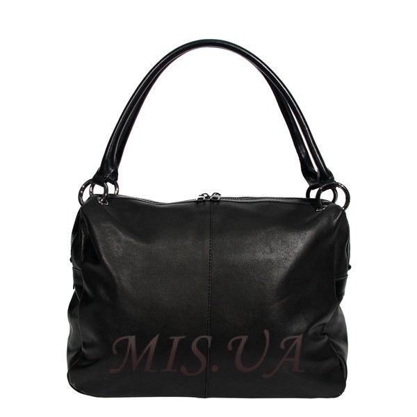 Жіноча шкіряна сумка МІС 2656 чорна